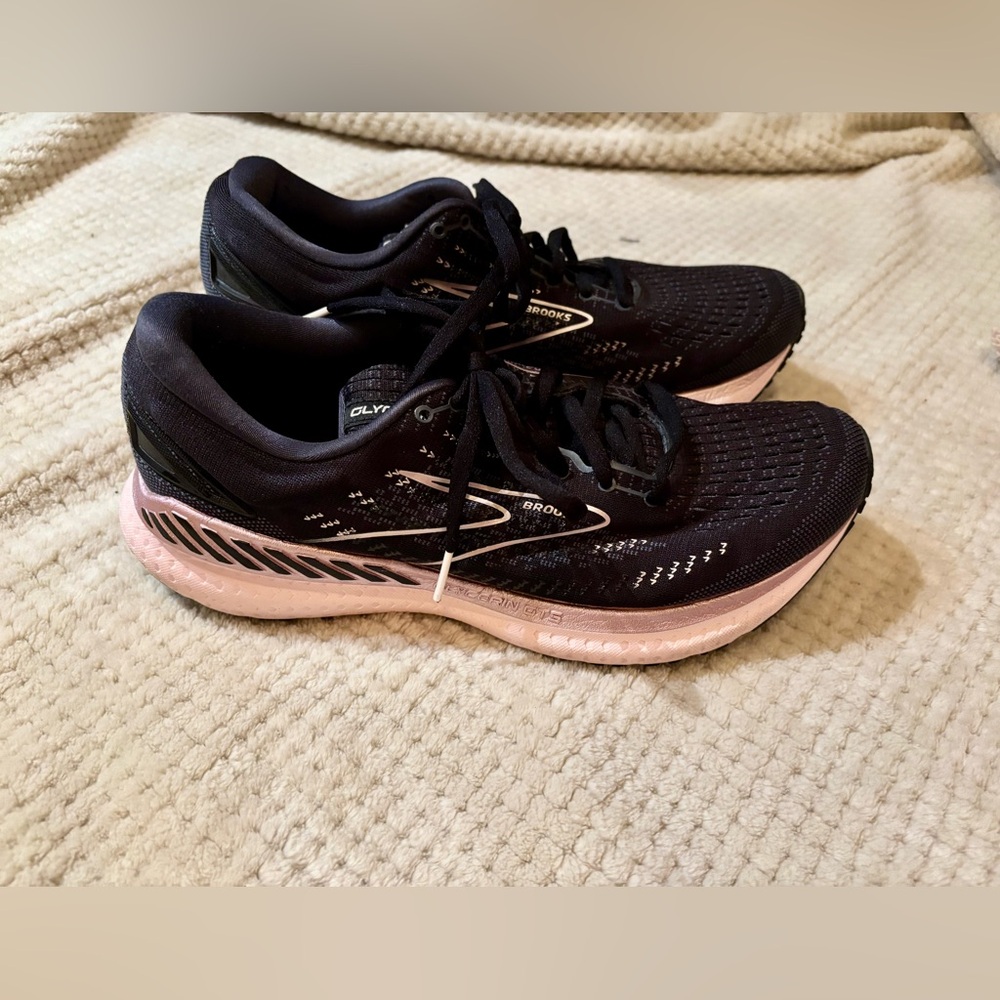 Brooks Women's Running Shoes Glycerin GTS 19 - Black and Pink - Athletic - Picture 3 of 7